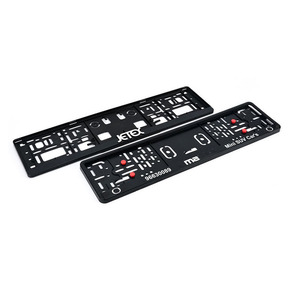 Hot Bán <span class=keywords><strong>ABS</strong></span> Nhựa Châu Âu Giấy Phép Tấm Khung Xe Số Tấm Chủ Giấy Phép Tấm Bìa Bán Buôn Cho Thị Trường Châu Âu - Product Image 1