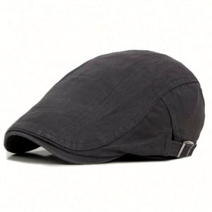 STONE WASHED COTTON <b>Cap</b> <b>Mens</b> Newsboy Ivy Hat Golf Driving <b>Flat</b> Cabbie - Product Image 4
