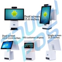 Perangkat Lunak Kasir Pemeriksa Harga Toko Counter 15.6Touch Mesin Kasir Layar Sentuh 15-inci
