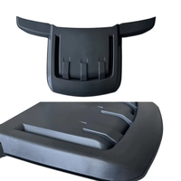 Capot en ABS noir mat avec aérations, panneau de garniture supérieur du capot moteur adapté à la Ford F150 2021-2026