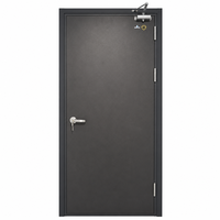 Porte coupe-feu en acier creux homologuée UL, porte coupe-feu en acier, porte de sortie d'urgence avec barre anti-panique