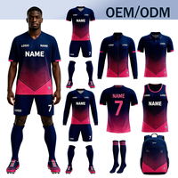 Jersey Sepak Bola Sublimasi Kustom Grosir, Set Jersey Latihan Sepak Bola Cepat Kering, Produsen untuk Klub Olahraga Tim Sepak Bola