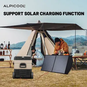 Alpicool tav45 ac/dc 12v 220v kompresor kulkas portabel truk mobil baterai luar ruangan pendingin kulkas freezer