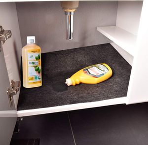 <span class=keywords><strong>Tapis</strong></span> de protection en feutre sous l'évier pour la cuisine et la salle de bain Revêtements d'étagère absorbants Machi non adhésif antidérapant - Product Image 6