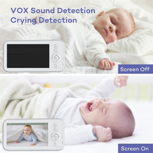 VB603 Baby Monitor <strong>2</strong>.4GHz 5 Inch LCD Display Wireless Babyfoon Monitor 1000ft <strong>2</strong> Way Audio Nanny Babysitter Baby Sleep Monitor - Product Image 5