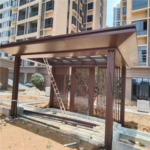 Pavillon extérieur personnalisé en aluminium avec toit en placage - Product Image 6