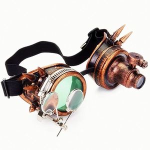 Lunettes de protection steampunk colorées avec lumière LED, style gothique vintage, pour cosplay et fêtes, vente en gros sur mesure - Product Image 1