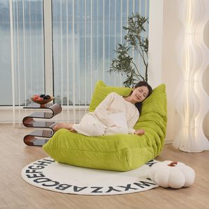 Wholesale L-Shaped Frameless <b>Bean</b> <b>Bag</b> Chair-Modern Fabric High-Density Compressed Foam Design for Living Rooms - Product Image 3