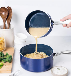 Batterie de cuisine en céramique antiadhésive personnalisable de <span class=keywords><strong>meilleure</strong></span> vente au <span class=keywords><strong>supermarché</strong></span> petite casserole à lait à induction pour la préparation de <span class=keywords><strong>soupe</strong></span> et de bouillon - Product Image 1