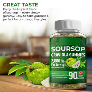 Vitahealthy OEM/ODM vendita calda Soursop graviola foglie estratto concentrato ricco di vitamina C 100% naturale Soursop graviola gommoso - Product Image 4