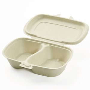 Sugarcane <b>Bowls</b> and Bagasse Food Containers Compostable <b>Disposable</b> Lunch Boxes - Product Image 5