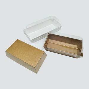 Dùng Một Lần Không Thấm Nước Bánh Sandwich Hộp Giấy <span class=keywords><strong>Kraft</strong></span> Hình Chữ Nhật Vuông Bánh Ngọt Hộp Cấp Thực Phẩm Phổ Biến Charcuterie Hộp - Product Image 1