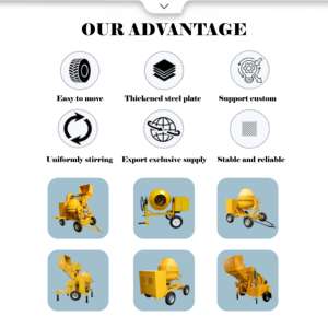 Mezcladora de Concreto Móvil Pequeña de Alta Eficiencia, Modelo Regular A2-510, Personalizable, con Motor Diésel de 16 HP, 510 L, 12 m/h - Product Image 4