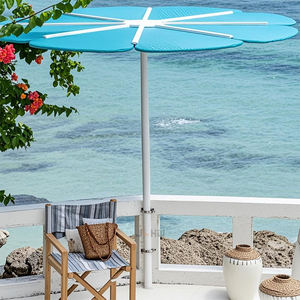 ร่มกันแดดอลูมิเนียมสำหรับโรงแรมรีสอร์ท ดีไซน์ใหม่ สำหรับลานบ้าน ระเบียง สระว่ายน้ำ ชายหาด ทำจากหวายเทียม ทันสมัย เหมาะสำหรับสวนและลานบ้าน - Product Image 4