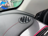 Couvre-sortie d'air en fibre de carbone ABS pour BYD Destroyer 05, couvre-sortie de climatisation décorative, accessoires intérieurs de voiture