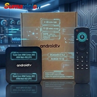 Reproductor Multimedia de Entretenimiento 4GB+16GB 2026 Android 15 14 TV Box STB Quad Core 4K HDR/H265 BT Control por Voz Remoto WIFI6 ATV OTT