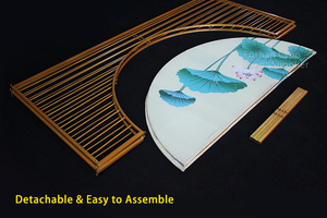 Telón de Fondo de Hierro Dorado Desmontable de Estilo Asiático Oriental, Ligero, para Decoración de Bodas y Eventos - Product Image 4