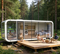 Cabane Apple étanche avec salle de bain, maison mobile préfabriquée pour le camping en plein air, hôtel mobile, vente en gros directe d'usine