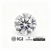 BUENAS RESEÑAS Diamante Cultivado en Laboratorio HPHT CVD, Corte Ideal Excelente, Redondo, Blanco, Color DEF, IGI, Diamante Sintético Suelto, 0.5ct 1ct 2ct 3ct