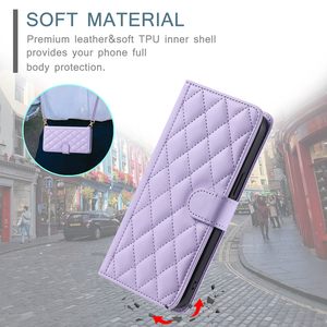 Étui de téléphone magnétique Honor avec fente pour cartes, cordon, en PU+TPU, antichoc, portefeuille pour iPhone à clapet, en cuir carré - Product Image 4