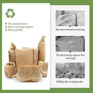 <span class=keywords><strong>Papier</strong></span> d'emballage en nid d'abeille kaki recyclable et extensible pour l'emballage d'expédition mobile Protection des articles fragiles Bureau à domicile - Product Image 3