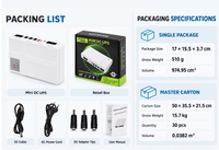 Mini UPS Wifi Router 8000mAh Power Bank Modem untuk Router WiFi