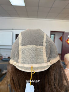 Nouveau design 18 pouces #4 couleur HD Lace Front Mono main attachée haute qualité peau fine cheveux humains perruques médicales en gros - Product Image 6