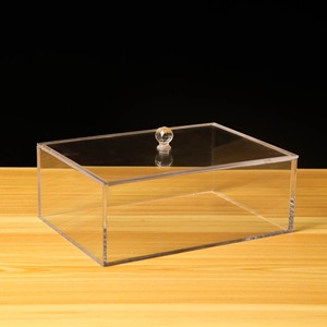 Tiêu chuẩn tùy chỉnh giá tốt hộp lưu trữ Acrylic <span class=keywords><strong>plexiglass</strong></span> hộp Acrylic trong suốt có nắp - Product Image 4