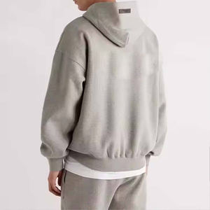 Sweat à capuche oversize Essentials, technique Puff, couleur Light Oatmeal, couleur Dark Oatmeal, extensible, broderie <span class=keywords><strong>Limo</strong></span>, streetwear d'hiver, hauts pour hommes - Product Image 3