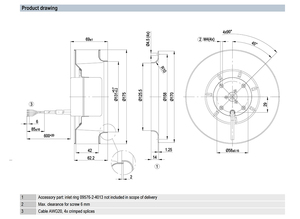 พัดลมแบบแรงเหวี่ยง EBM-PAPST รุ่น R1G175-AB15-65/A03 EC ประสิทธิภาพสูง สำหรับการระบายอากาศในอุตสาหกรรม - Product Image 3