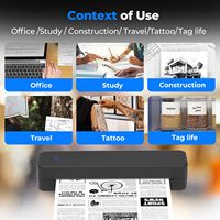 Impresora Térmica Portátil A4 para Tatuajes y Oficina - Mini Impresora Térmica Portátil, BT+USB, 620g, IOS/Android/MacOS - Impresión sin Tinta y Rápida