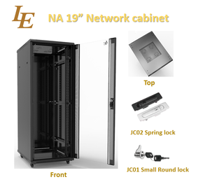 ODM OEM LE 19 pouces 32U 800*800mm Rack de serveur en acier sur pied avec porte métallique Protection IP20 Capacité de charge 800kg En stock - Product Image 1