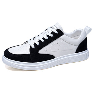 Baskets Chunky Blanches et Noires à Bout Rond et Lacets, Doublure en Maille Respirante, Semelle Extérieure en Caoutchouc, Chaussures de Marche Toutes Saisons - Product Image 5
