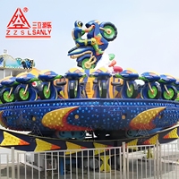 Manège UFO populaire et palpitant pour fêtes foraines, avec structure en fibre de verre, pour utilisation en intérieur, dans les jardins et les maternelles