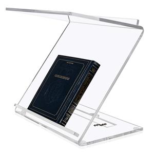 Expositor de Libros Plegable de Acrílico Transparente al por Mayor, Soporte de Lucite Transparente para Exhibición - Product Image 2