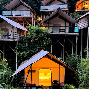 Tenda Safari Loft in PVC Oxford con Telaio in Acciaio, Lussuosa Tenda Familiare per Glamping, <span class=keywords><strong>Casa</strong></span> Mobile in Vendita - Product Image 4