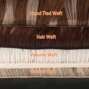 Extensioni per <span class=keywords><strong>capelli</strong></span> russi <span class=keywords><strong>di</strong></span> qualità, morbide, con trama invisibile Genius Weft, a doppia tessitura, in <span class=keywords><strong>capelli</strong></span> umani Remy premium, <span class=keywords><strong>colore</strong></span> Balayage - Product Image 5