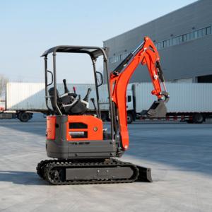 Frete Grátis CE EPA <span class=keywords><strong>Mini</strong></span> Escavadeira de Esteira Compacta com Cabine 1.8 Toneladas para Uso Doméstico e Agrícola - Product Image 2