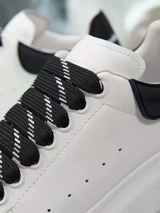 High Quality Ladies Casual Walking Shoes Autumn/Spring Winter <b>White</b> High Top Loafers Head Thick Soles <b>Lace</b>-Up Closure - Product Image 5