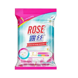 Rose Laundry Detergent Washing Powder Detergente Manufacturers daily family washing detergent powder cleaning products