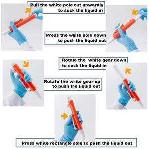 XZ Lab Supplies Manual Pipette <b>Pump</b> Set 2ml Blue 10ml Green 25ml <b>Red</b> Single/Multi-Channel Pipettes 2-Year Warranty Compatible - Product Image 4