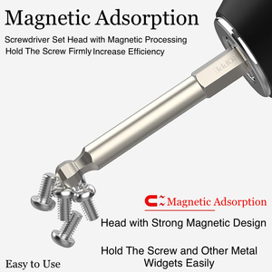 Tournevis magnétique à tête hexagonale de qualité industrielle BROPPE, embout en acier allié au <span class=keywords><strong>chrome</strong></span>-vanadium, manche en aluminium, ISO9001 - Product Image 5