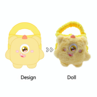 Sac à dos en peluche personnalisé avec logo ODM, sac à dos au design unique pour animaux, sac à dos personnalisé en peluche monstre