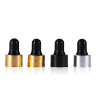 Flacon compte-gouttes en verre ambré de 3ml pour huiles essentielles Flacon compte-gouttes vide en verre avec bouchon à vis noir Flacon de parfum pour échantillon d'essai