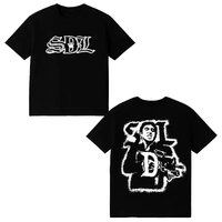 Kaos Pria Rajut Solid 100% Katun dengan Logo Custom, Regular Fit, Lengan Pendek, Formal Musim Panas, Lembut, Bernapas, Ramah Lingkungan