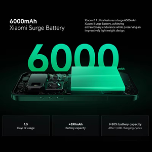 สมาร์ทโฟน Xiaomi 17 ultra 5g ของแท้จากทั่วโลกกล้อง50MP Leica 6.9 "120Hz กล้องสแนปรากฟัน8 Elite Gen 5 mAh 90W 6000 - Product Image 4