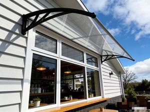 Auvent extérieur imperméable et résistant aux UV, certifié CE, en aluminium robuste, pour patio, balcon et fenêtre - Product Image 2