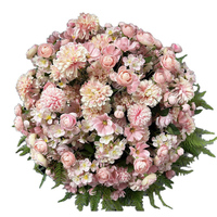 Centre de table en fleurs de soie multicolores de 60 cm, rose rose, hortensia, boule de fleurs artificielles, arrangement de mariage pour la décoration de table et de chemin de table