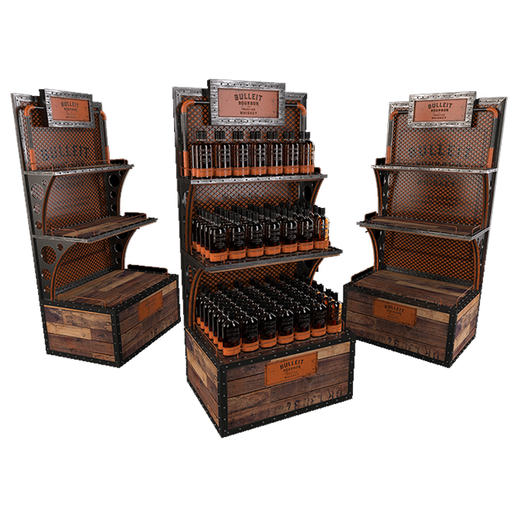 Apache Brand New Design Wooden Red Wine Display Rack for Stores — view 6