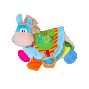 Mignon petit âne livre en tissu Animal Early Education Teether Book Soft peluche Baby Cloth Book - Product Image 2